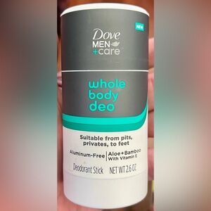 Dove Men’s+care whole body Refreshing Aluminum free Aloe and Bamboo Deodorant